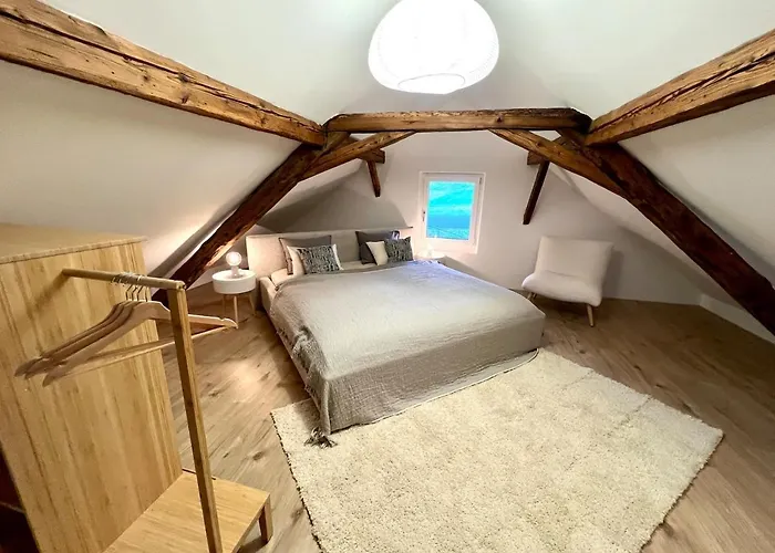 別荘 Maison Verdeau Ferien Am Murtensee Faoug